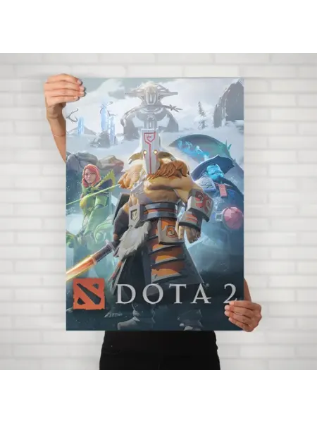 Плакат Dota 2 (Общее 1) - Постер A2 61x42 см HEAVEN POSTER