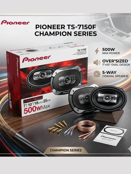 Автомобильная акустика Pioneer TS-7150F, коаксиальная, оригинальная, 500 Вт, 2-полосная Чемпион серия