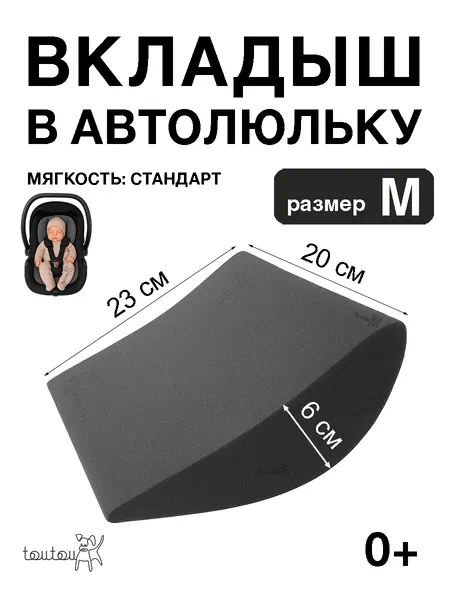 Вкладыш анатомический в автолюльку и автокресло анатомический для новорожденных мягкость стандарт