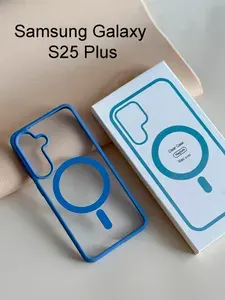 Чехол для Samsung Galaxy S25 Plus, MagSafe, голубой (Lilac Purpl)