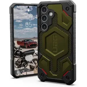 Чехол для мобильного телефона UAG Samsung Galaxy S25 Monarch Pro, совместимый с зарядкой MagSafe, из углеродного волокна, кевлара, прочный противоударный защитный чехол военного класса