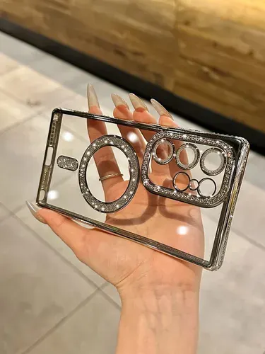 Чехол на Samsung Galaxy S25 Ultra MagSafe со стразами