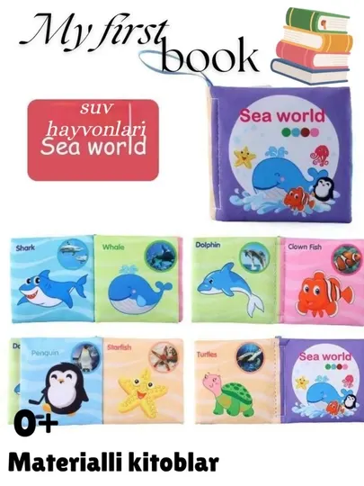 Развивающая книжка, мягкая книжка, книжка для малышей, игрушка для новорождённых