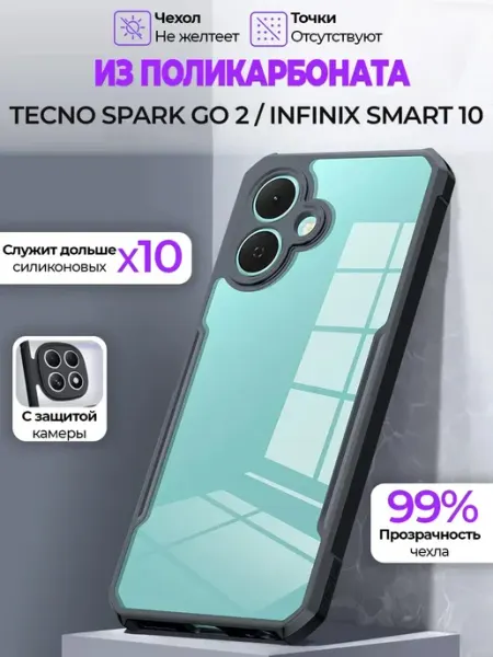 PURE Чехол на TECNO Spark GO 2 Infinix Smart 10 GAGEZA