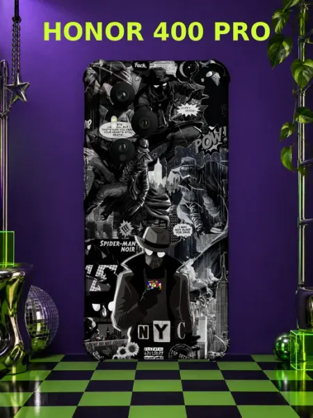 Чехол на Honor 400 Pro Человек-паук Нуар spider noir марвел PRINTberries