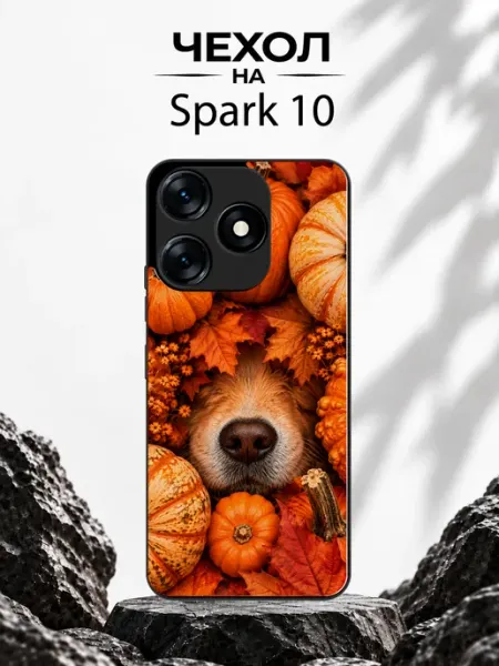 Чехол на Tecno Spark 10 с принтом Осенний хвостик GDario