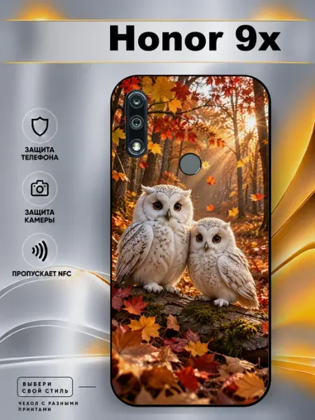 Чехол на Honor 9X с принтом Совы Fang Shadow