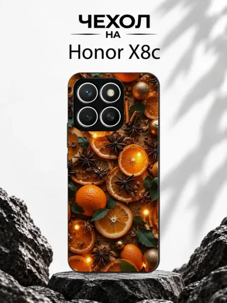 Чехол на Honor X8c с принтом Пряный цитрус GDario