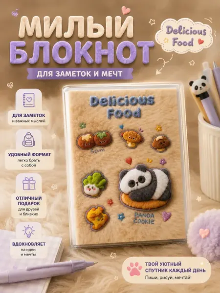 Мини блокнот с матовой обложкой Depai