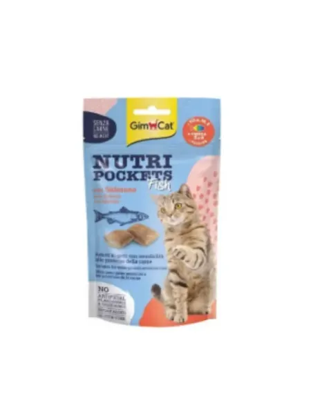 Gimcat Лакомства для кошек подушечки со вкусом лосося