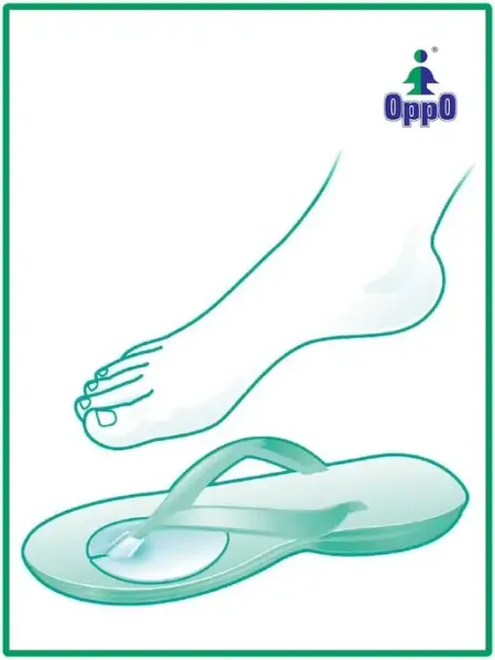 Гелевые вставки на перемычку обуви и въетнамок 6761 oppo