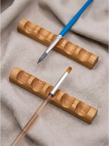 Деревянная подставка для кистей для маникюра, дуб Southern WoodLab