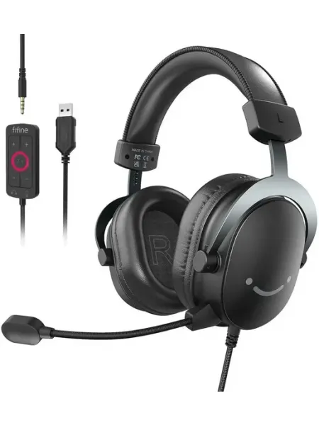 Наушники проводные Fifine H3 Gaming Headsets (Чёрный) больши