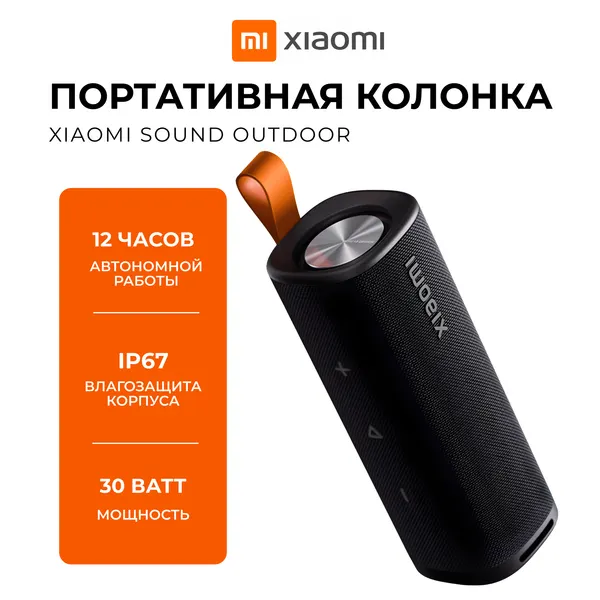 Колонка Xiaomi Sound Outdoor (MDZ-38-DB) Black (QBH4261GL)