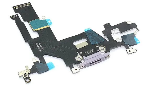 Шлейф с разъемом зарядки для Apple iPhone 11 фиолетовый