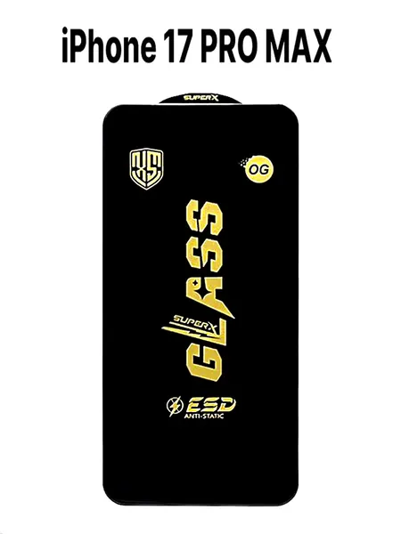 Защитное стекло ESD Anti-Static для Apple iPhone 17 Pro Max, антистатическое, 6D премиум