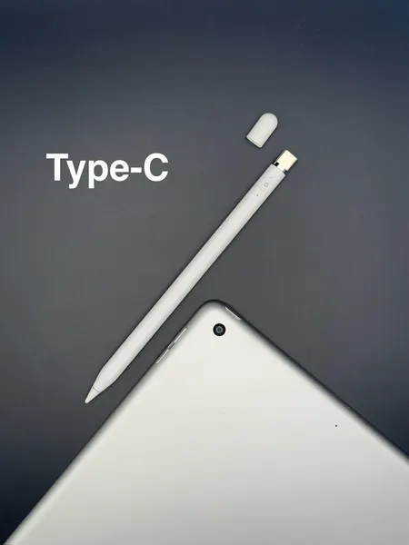 Стилус для iPad от 2018 года и новее, Type-C, боковая кнопка, без Bluetooth