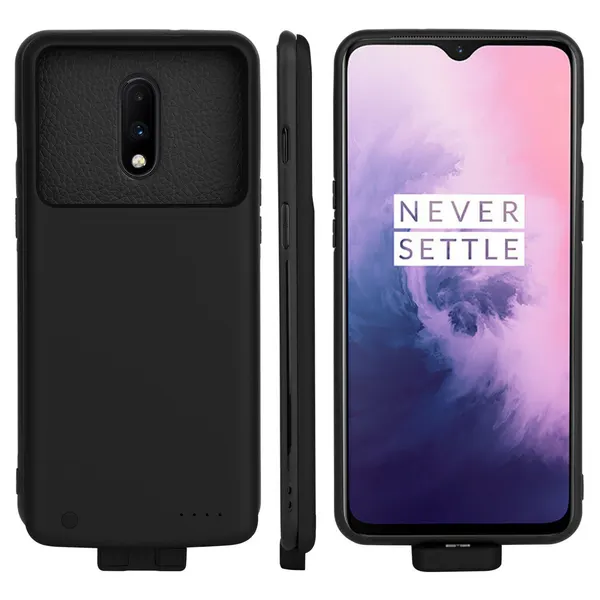 Чехол-бампер MyPads с аккумулятором 5000mAh для OnePlus 7 Pro, черный