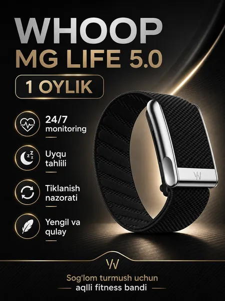 Умный фитнес-браслет WHOOP MG Life, с подпиской на 1 месяц