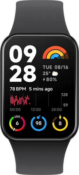 Умный браслет Xiaomi Smart Band 8 Pro 46 мм Global для РФ, черный