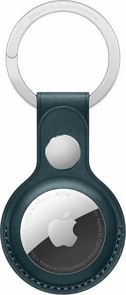 Брелок Apple для метки AirTag Leather Key Ring Baltic Blue MHJ23ZM/A