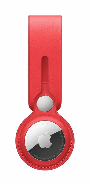 Чехол-подвеска Apple для метки AirTag Leather Loop Red MK0V3ZM/A