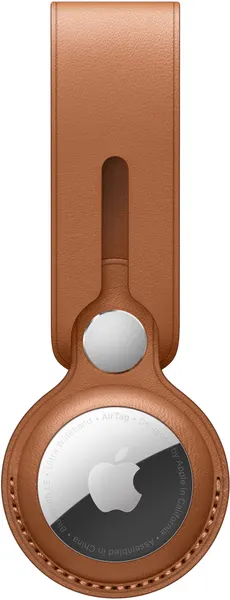Чехол-подвеска Apple для метки AirTag Leather Loop Saddle Brown MX4A2ZM/A
