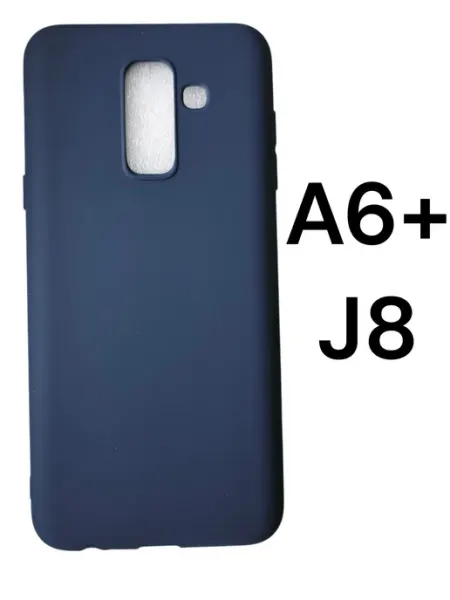 Чехол на Samsung Galaxy A6+ Plus J8 2018 тёмно-синий LitePro