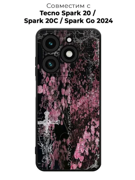 Чехол на Tecno Spark 20 сакура ESSE CASE