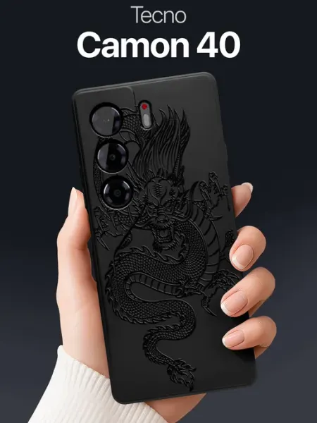 Чехол на Tecno Camon 40 с драконом SCDesign