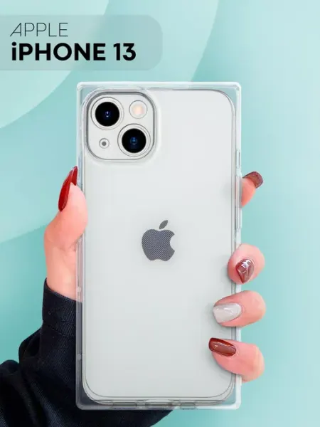 Чехол для Apple iPhone 13 необычный квадратные грани