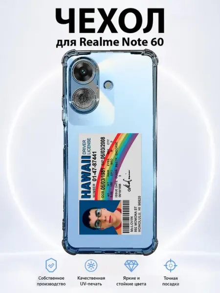 Чехол на Realme Note 60 Note 60x права макловина PRINTberries