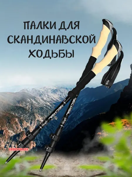 GoodStore24 Палки для спортивной ходьбы, 2 шт