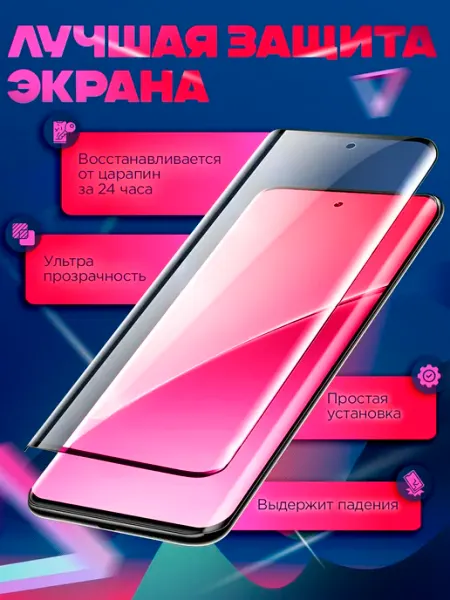 Защитная гидрогелевая пленка глянцевая на Huawei Enjoy 70 ПРО стор