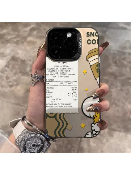 Чехол на REALME 8 чёрный СНУПИ КОФЕ