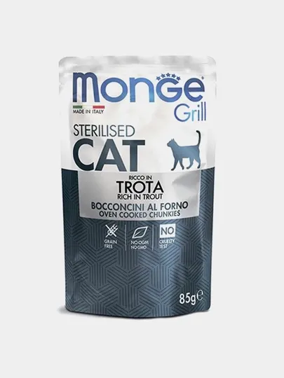 Влажный корм Monge Grill Sterilised trout