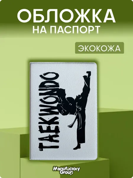 MANUFACTORY GROUP Обложка на паспорт с принтом Тхэквондо