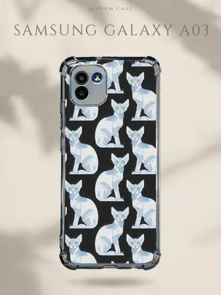 Чехол на Samsung Galaxy A03 Сфинксы Madam Case