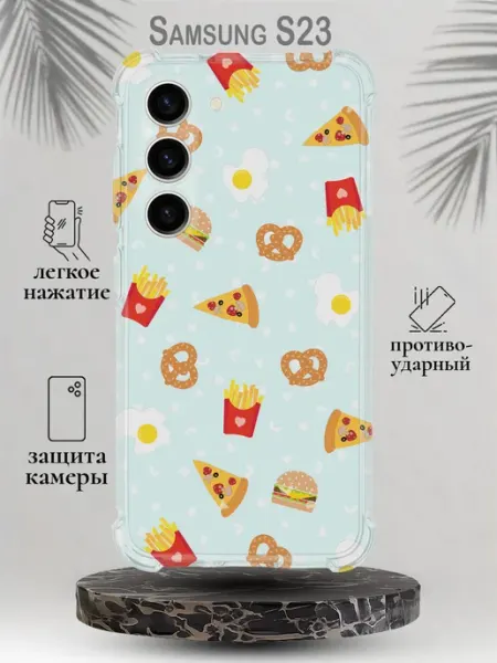 Чехол на Samsung S23 с принтом Печенье SteepCase