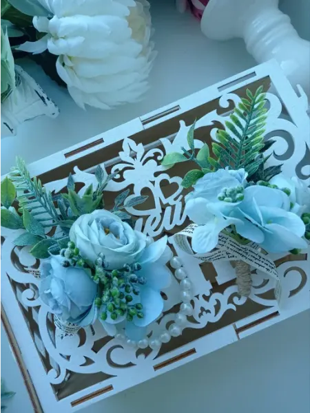 Wedding by Gulya бутоньерка жениха + браслет невесты набор