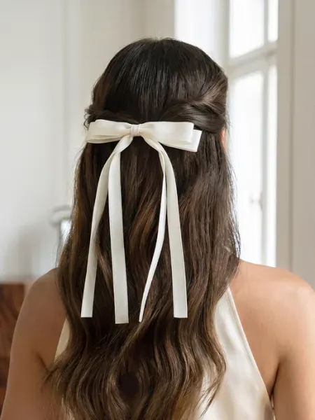 HairBee Бант для волос на заколке в школу