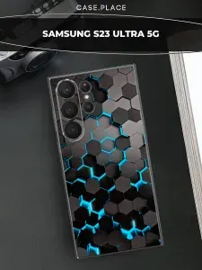 Силиконовый чехол на Samsung Galaxy S23 Ultra 5G / Самсунг S23 ultra красивый
