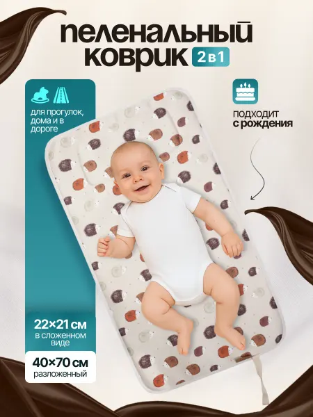 HAMUR HOME Пеленальный коврик для новорождённых портативный
