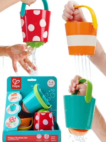 HAPE Игрушка для купания "Счастливые ведра"