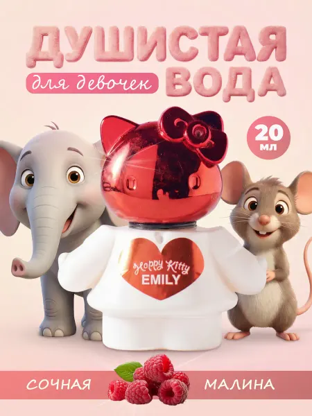 Happy kitty Душистая вода детская для девочки "Эмили" 20 мл