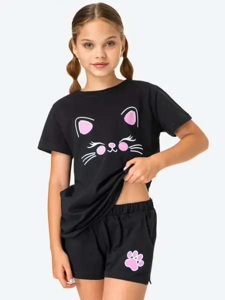 Happyfox Пижама с шортами детская хлопковая
