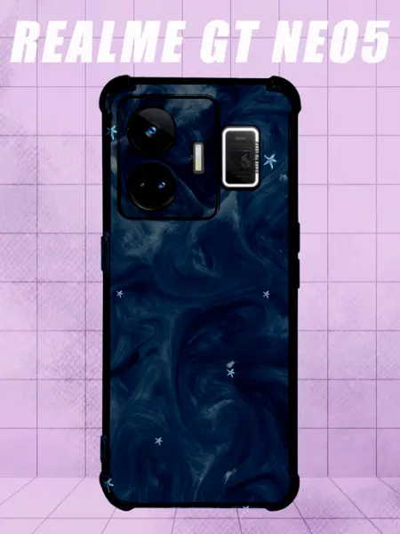 Чехол на Realme Gt Neo 5 с принтом розовые волны PRINTberries