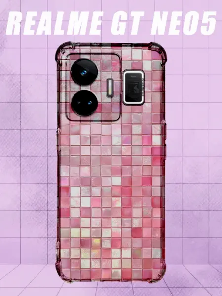 Чехол на Realme Gt Neo 5 с принтом Розовая плитка PRINTberries