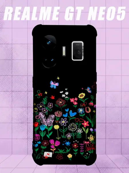 Чехол на Realme Gt Neo 5 с принтом Цветы PRINTberries