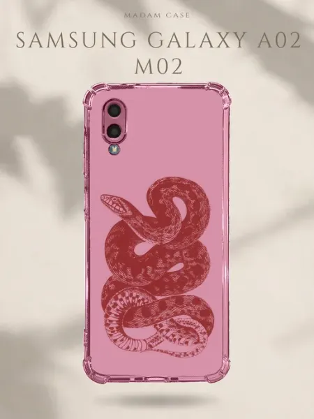 Чехол на Samsung Galaxy A02 Змея Madam Case
